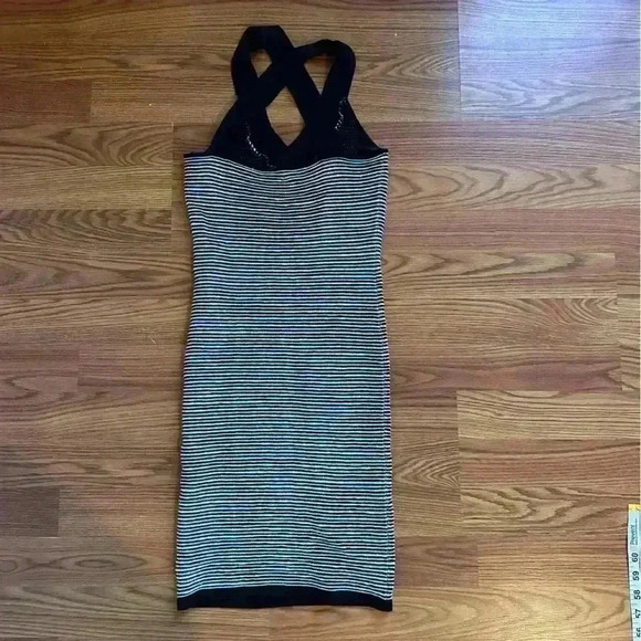 Y2K Stretchy Bandage Mini Dress Arden B 90’s Tight Club Sexy Cocktail XS Gold - Picture 4 of 5